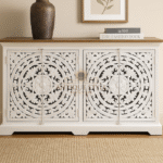 Mango Wood Hand Carving Side  Board