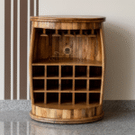 Wooden Barrel Bar
