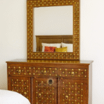 Mango Wood Brass Fitted Side Board