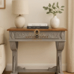 Mango Wood Carved Console Table