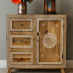 Wooden Painting Side Board