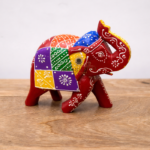 Hand-Painted wooden Elephant