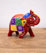 Hand-Painted wooden Elephant