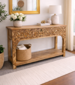 Mango Wood Console Table
