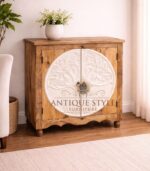 Mango Wood Hand Carved Sideboard