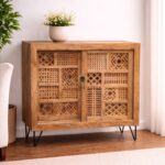 Mango Wood Sliding Door SideBoard