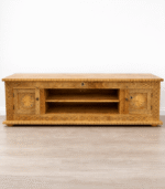 Mango Wood Hand Carved TV Stand - Image 2