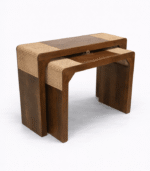 Cane Designed Wooden Console Table - Image 2