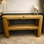 Mango Wood Hand Carved Console Table