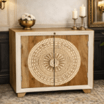 Mango Wood Hand Carved Sideboard