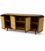 Cane Designed Wooden TV Stand - Image 2