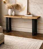 Aakasya Wood Live Edge Console Table