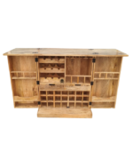 Mango Wood Hand Painted Folding Bar Counter - Image 3